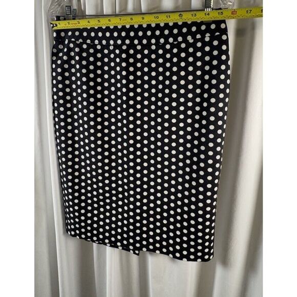 Ann Taylor LOFT Polka Dots Pencil Skirt, Black & White, Sz: 8 Curvy, 64-53 - Picture 11 of 16